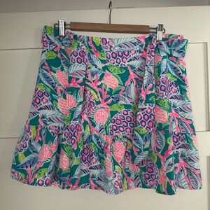 Lilly Pulitzer Maldives Green Turtle Wave Skirt
